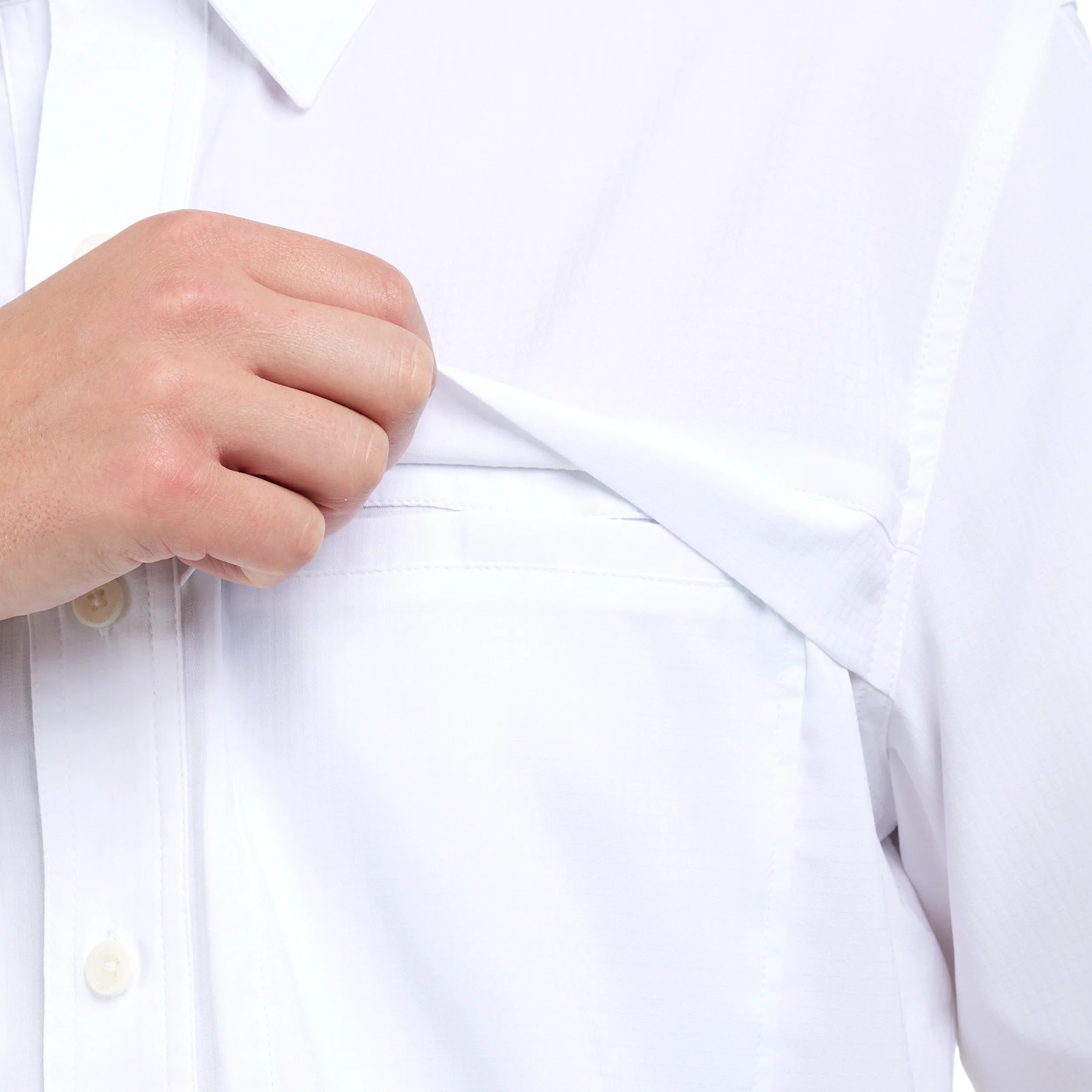 White Microfiber Explorer Shirt by GameGuard