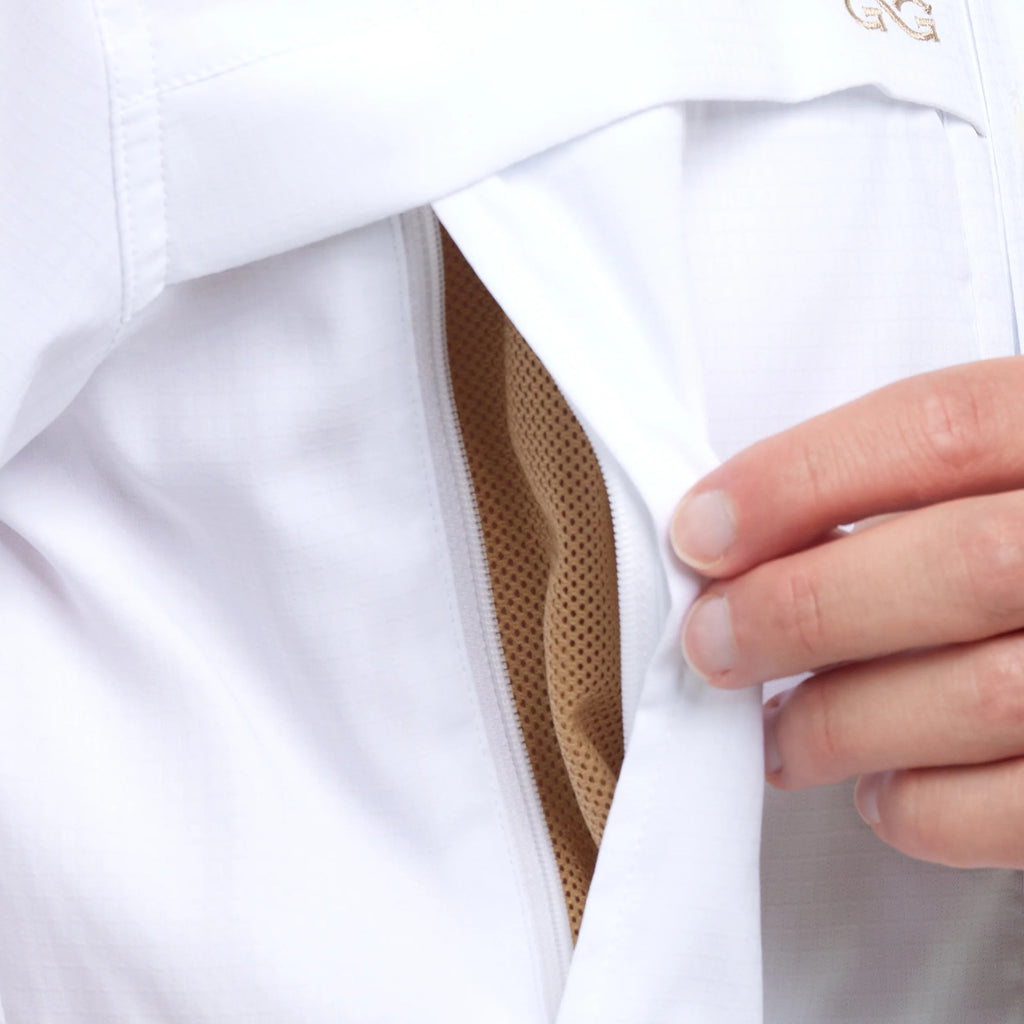 White Microfiber Explorer Shirt by GameGuard