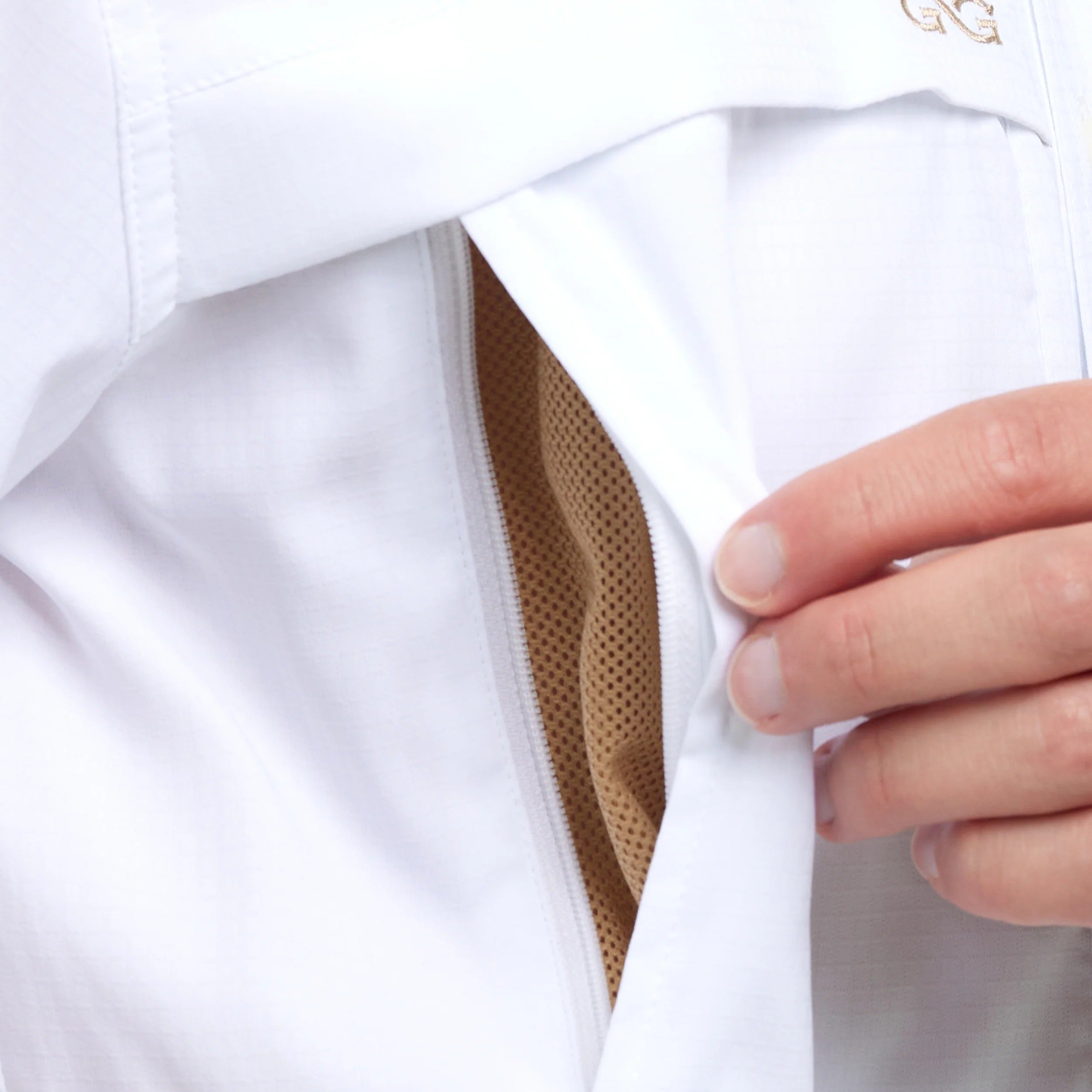 White Microfiber Explorer Shirt by GameGuard