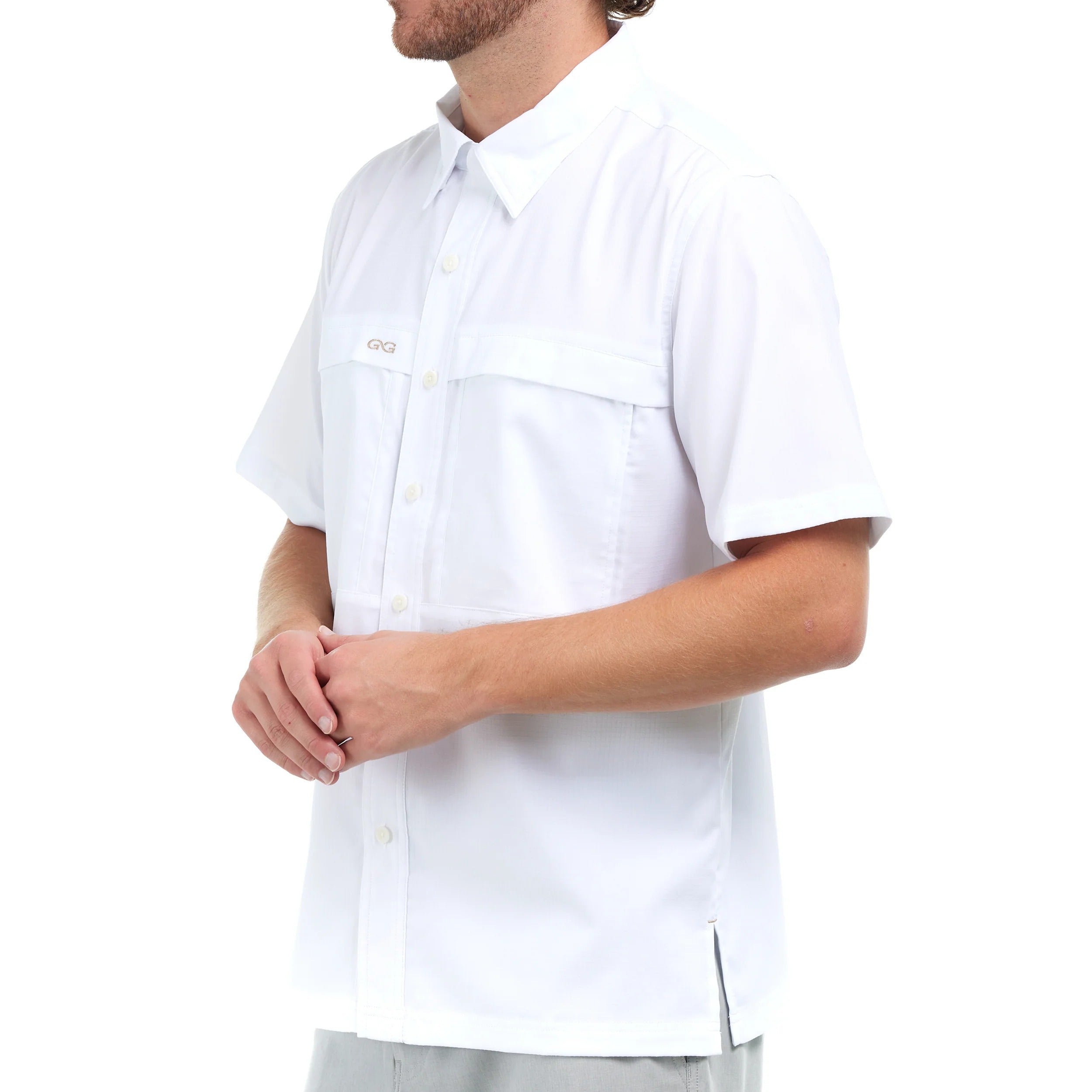 White Microfiber Explorer Shirt by GameGuard
