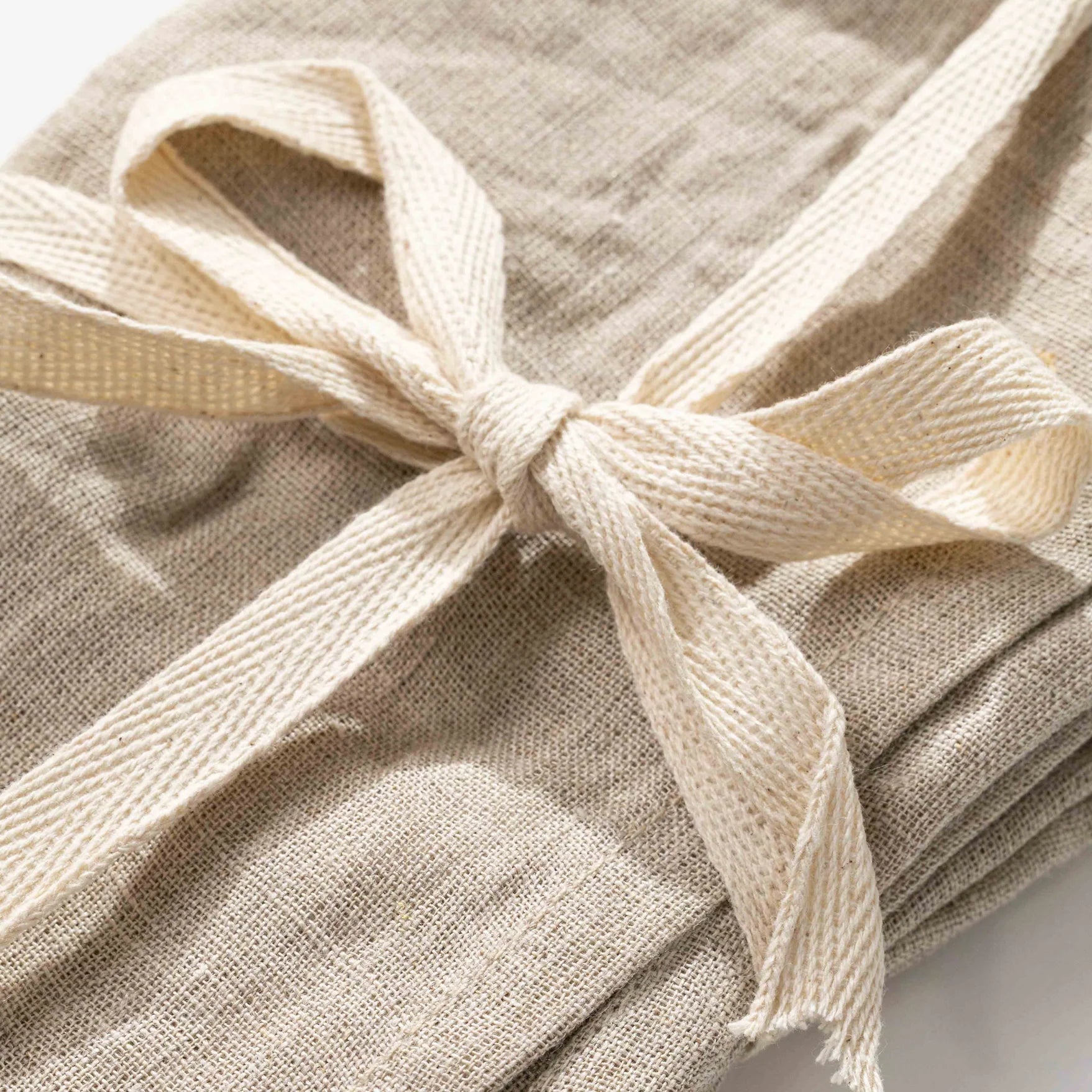 Stonewashed Natural Linen Napkins Set of 4