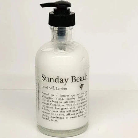 Sunday Beach 8oz Goat Mild Lotion by Simplified Soap