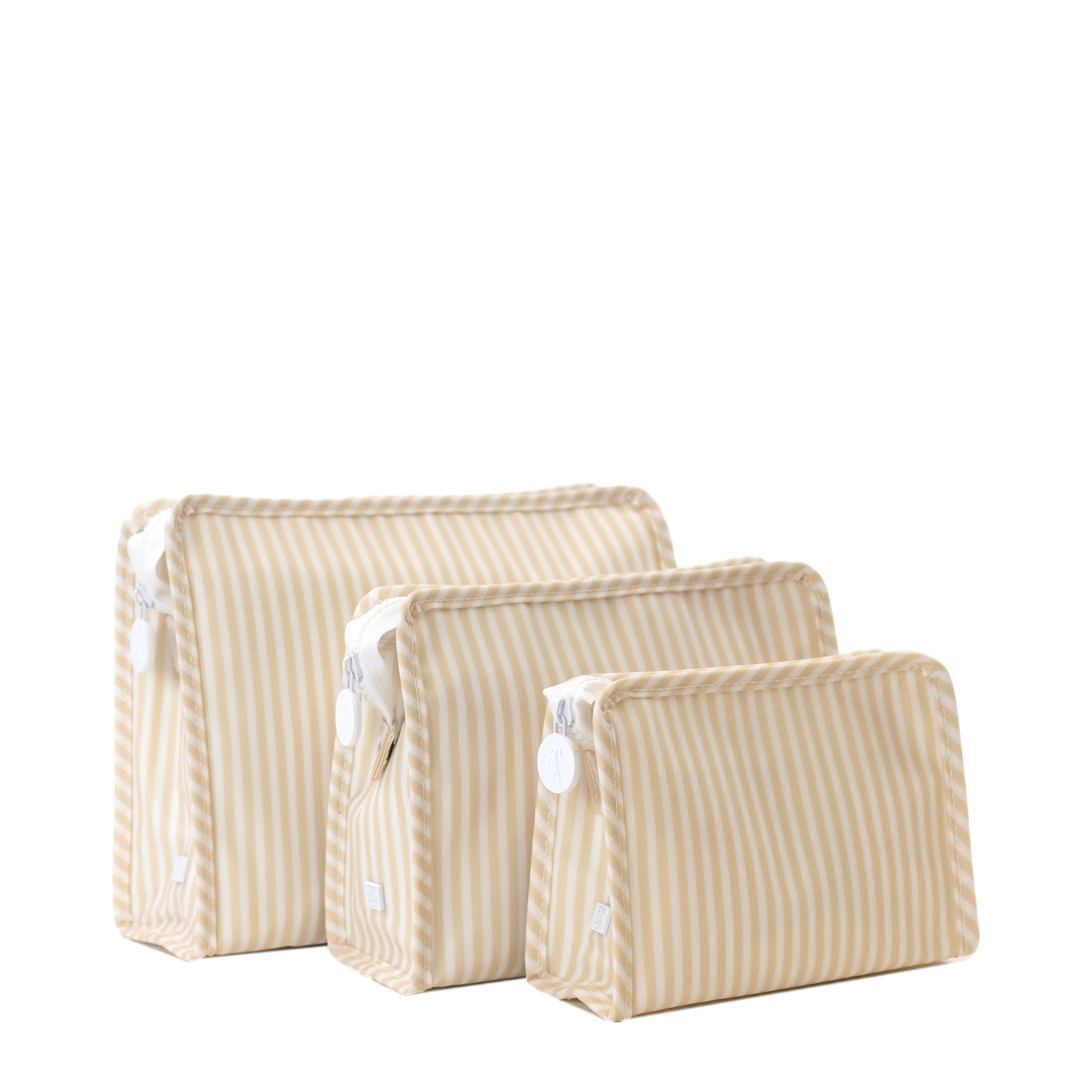 ROADIE MEDIUM Zip Pouch - PIMLICO STRIPE SAND *New!