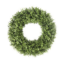 Faux Boxwood UV Protected 18 Inch Round Wreath