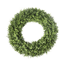 Faux Boxwood UV Protected 19 Inch Round Wreath