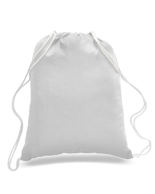 White Drawstring Backpack