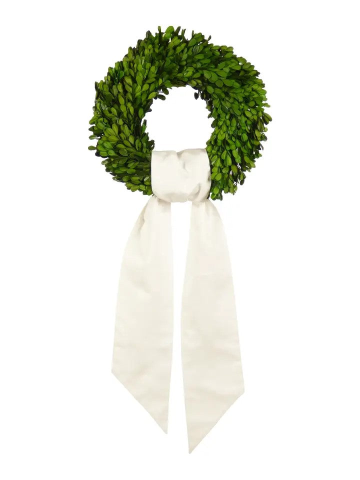 White Cotton Wreath Sash