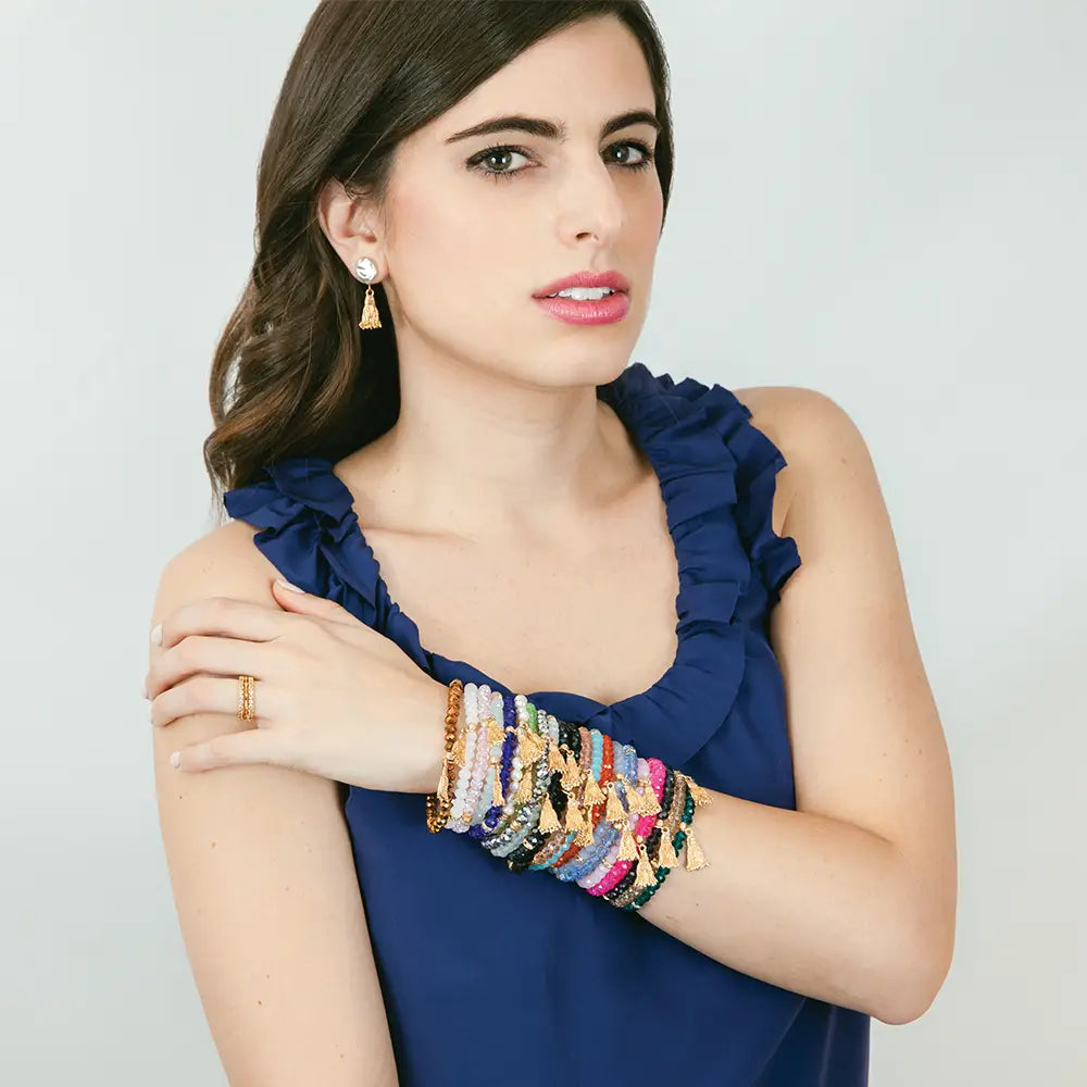Single Strand Zoe Stretch Bracelet