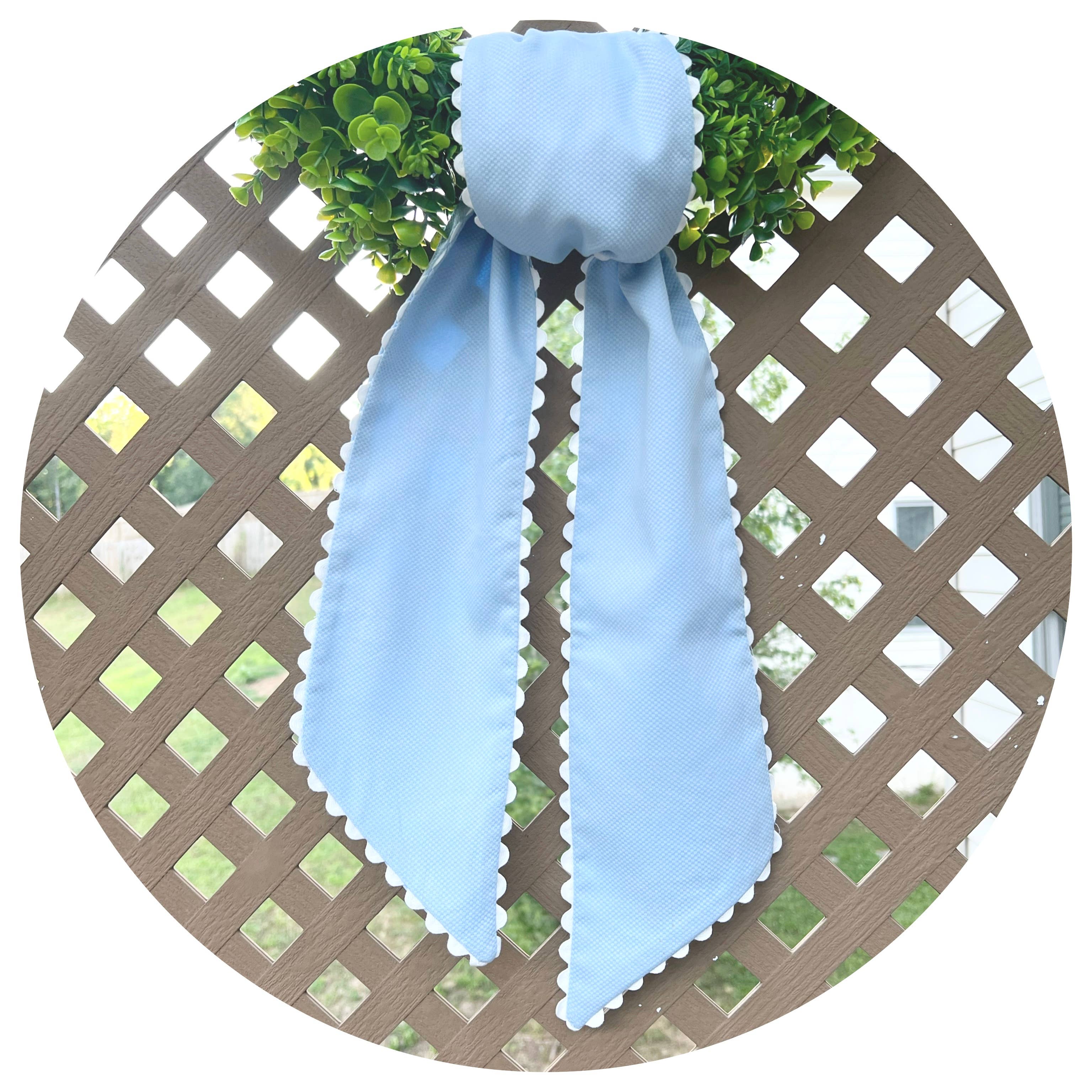 Pastel Color Cotton Pique Sash with Trim