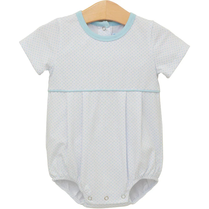 Bentley Baby Bubble in Light Blue Bitty Dot from Trotter Street Kids