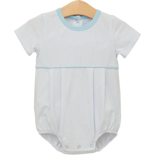 Bentley Baby Bubble in Light Blue Bitty Dot from Trotter Street Kids