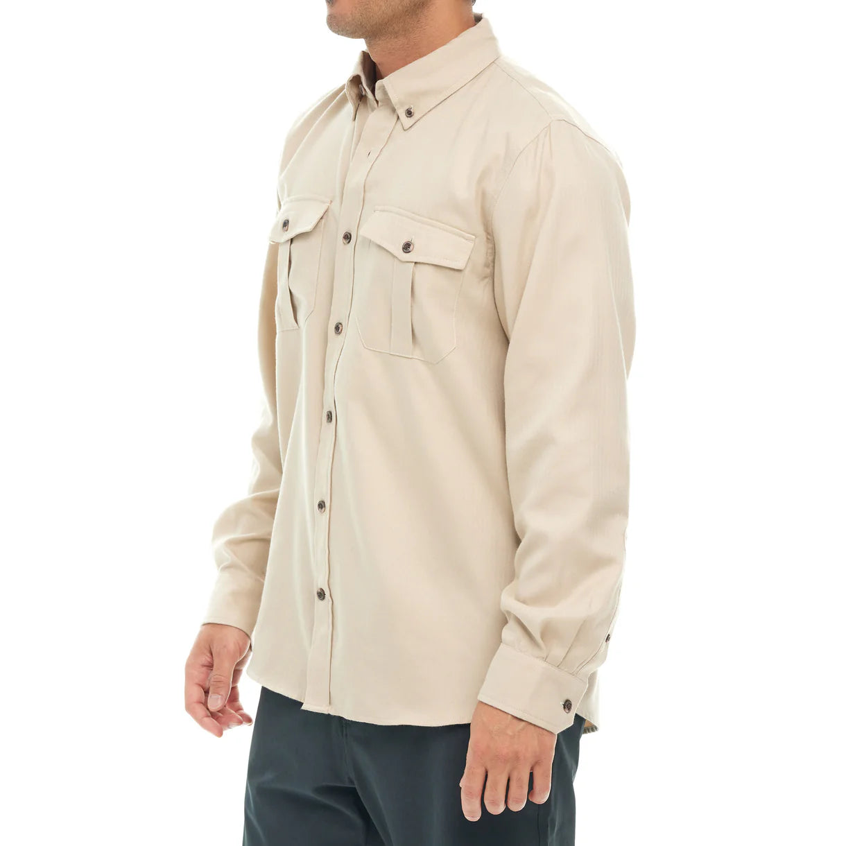 Men's Clay Flannel Shirt | Long Sleeve by GameGuard