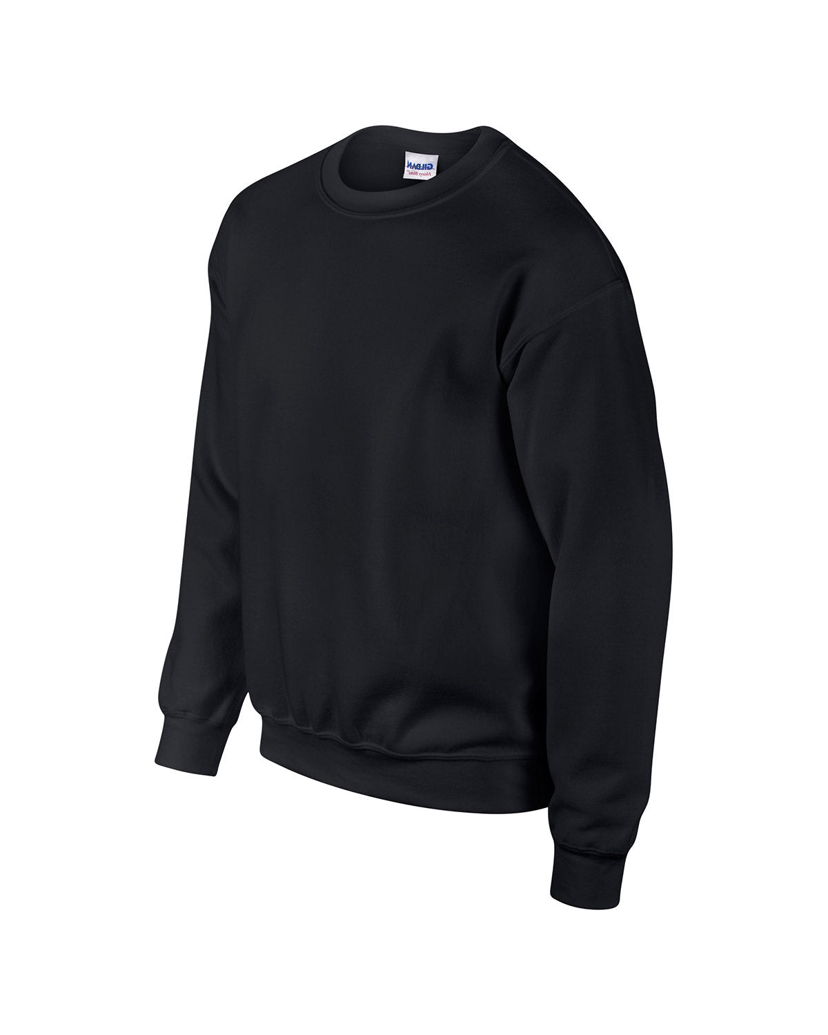 Black Crewneck Sweatshirt with Monogram