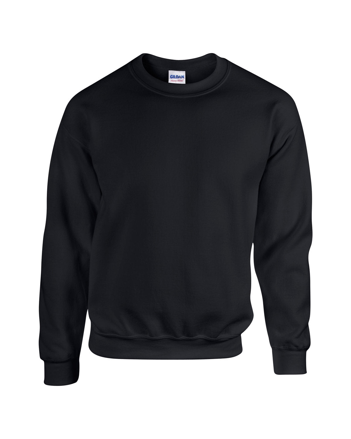 Black Crewneck Sweatshirt with Monogram