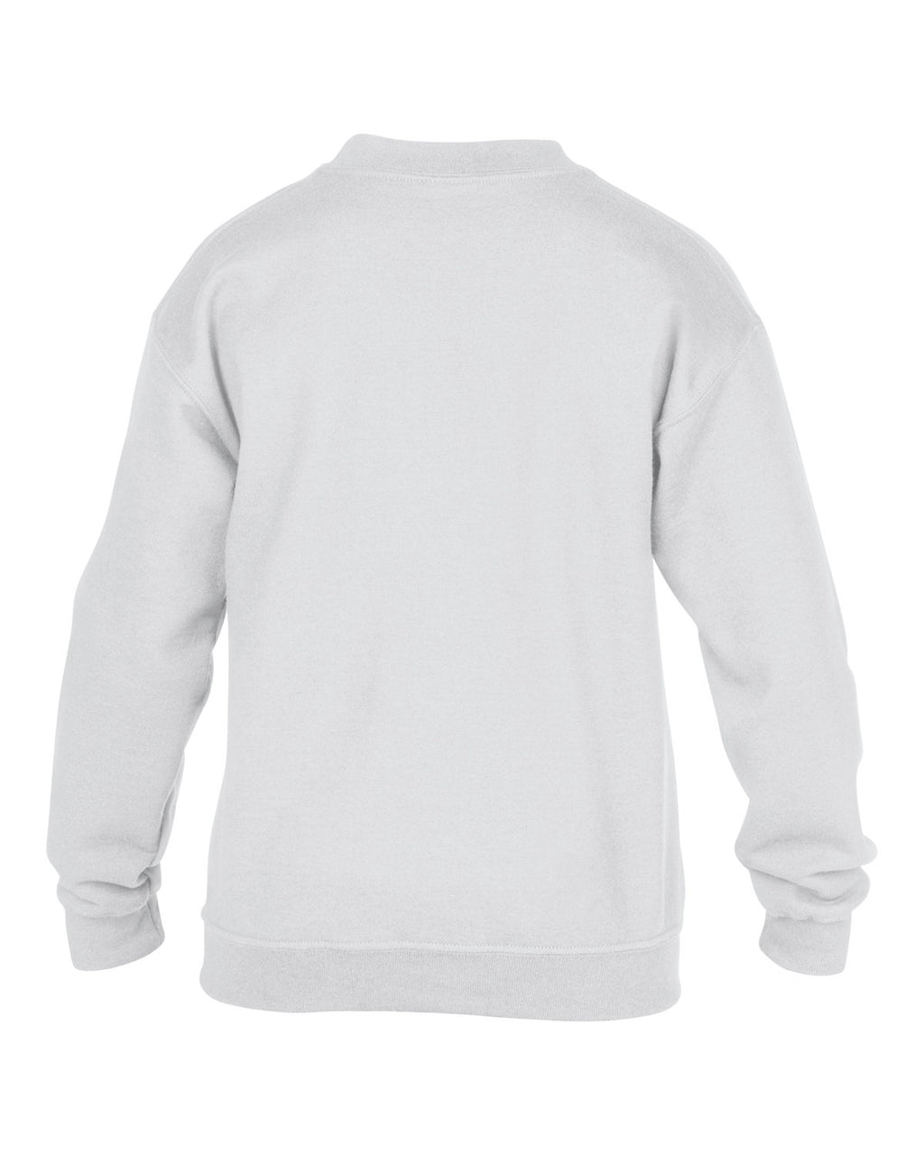 Youth White Monogrammed Sweatshirt