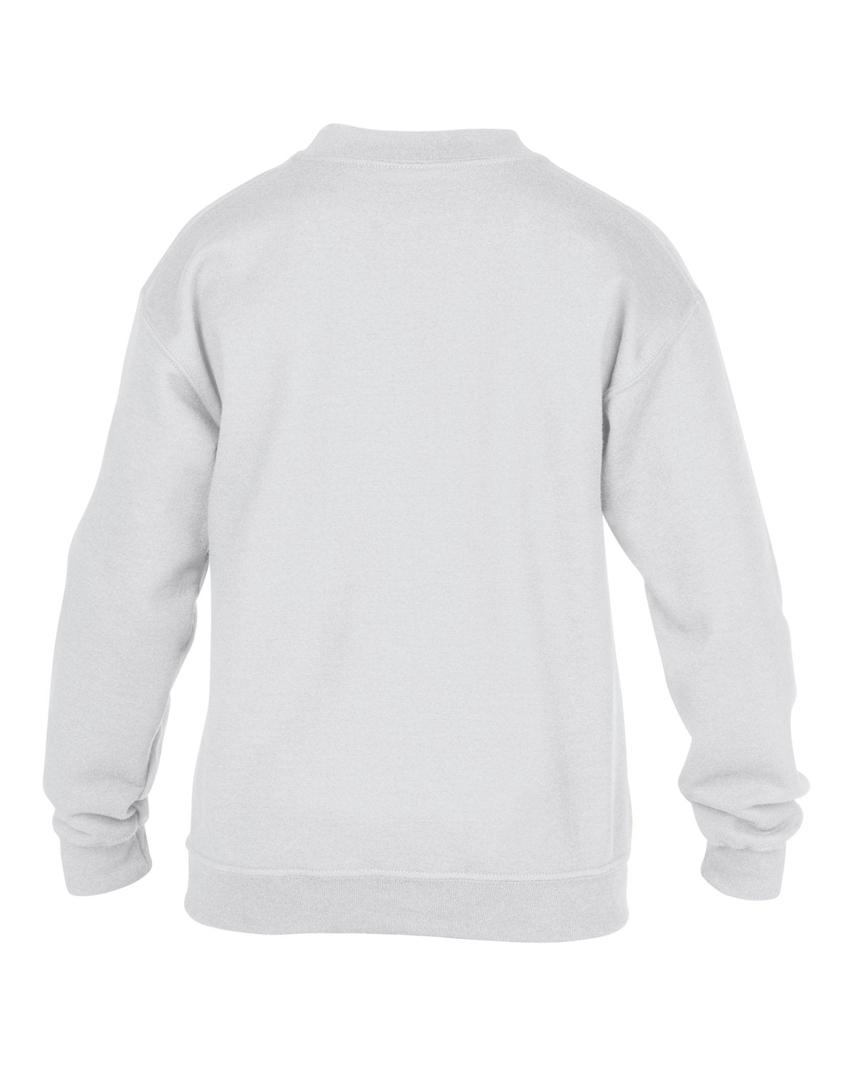 Youth White Monogrammed Sweatshirt