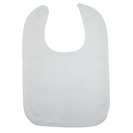 Large White Cotton Baby Bib