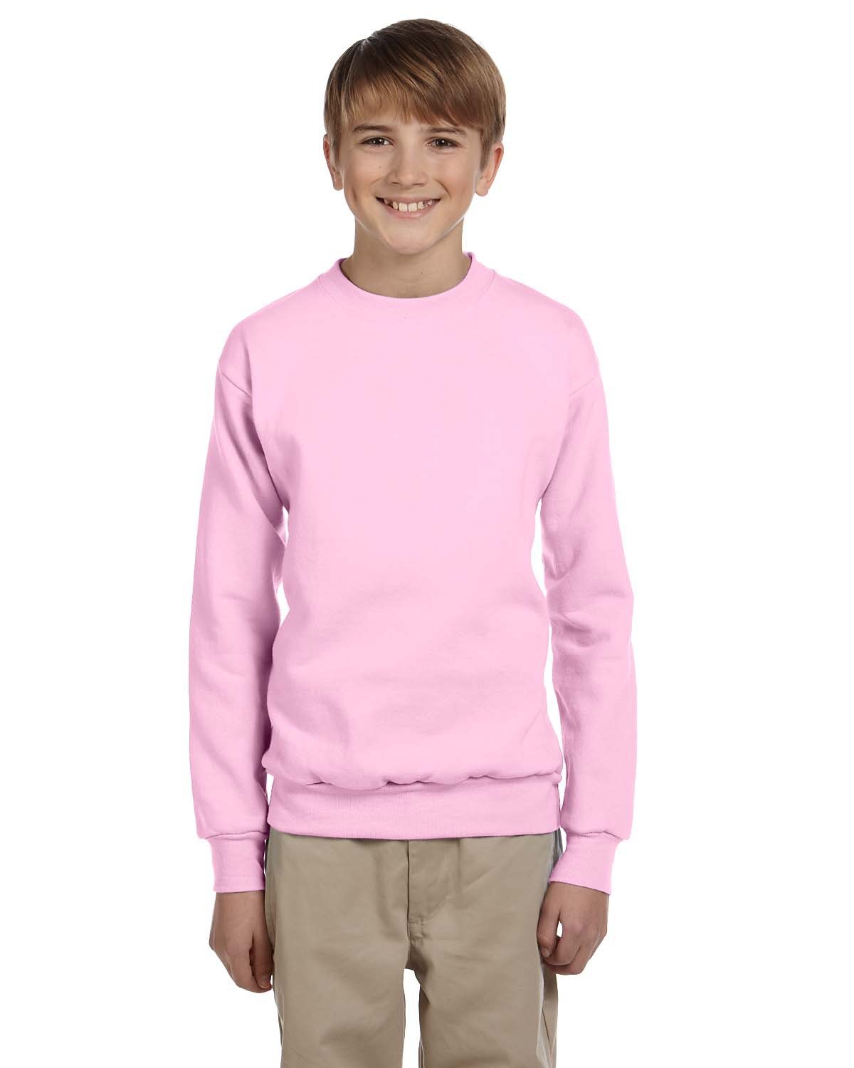 Youth Light Pink Monogrammed Sweatshirt