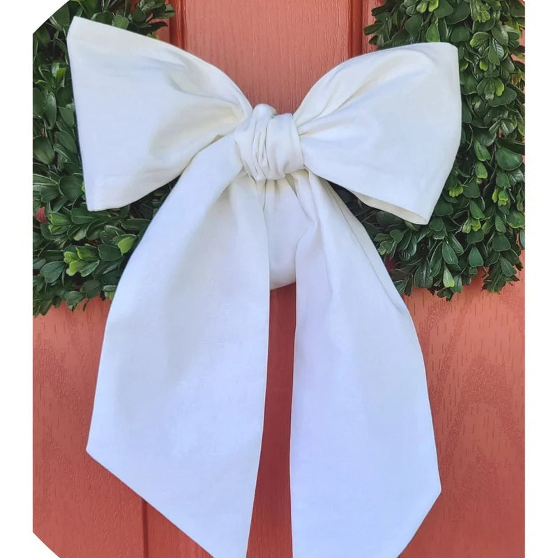 White Cotton Wreath Sash